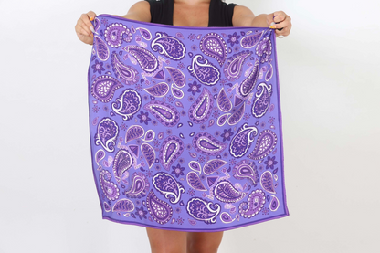 KELLY x PURPLE PAISLEY SCARF