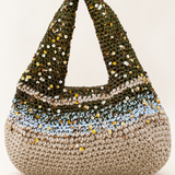 Sequin Crochet Shoulder Bag
