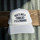That’s Not a Threat, It’s a Promise Rope Hat | Ivory