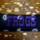 Frogs Embroidered Gameday Bandana