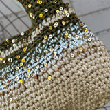 Sequin Crochet Shoulder Bag
