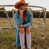 Premium leather western boot with modern design