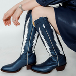Women’s navy western boot by Amiga Amor