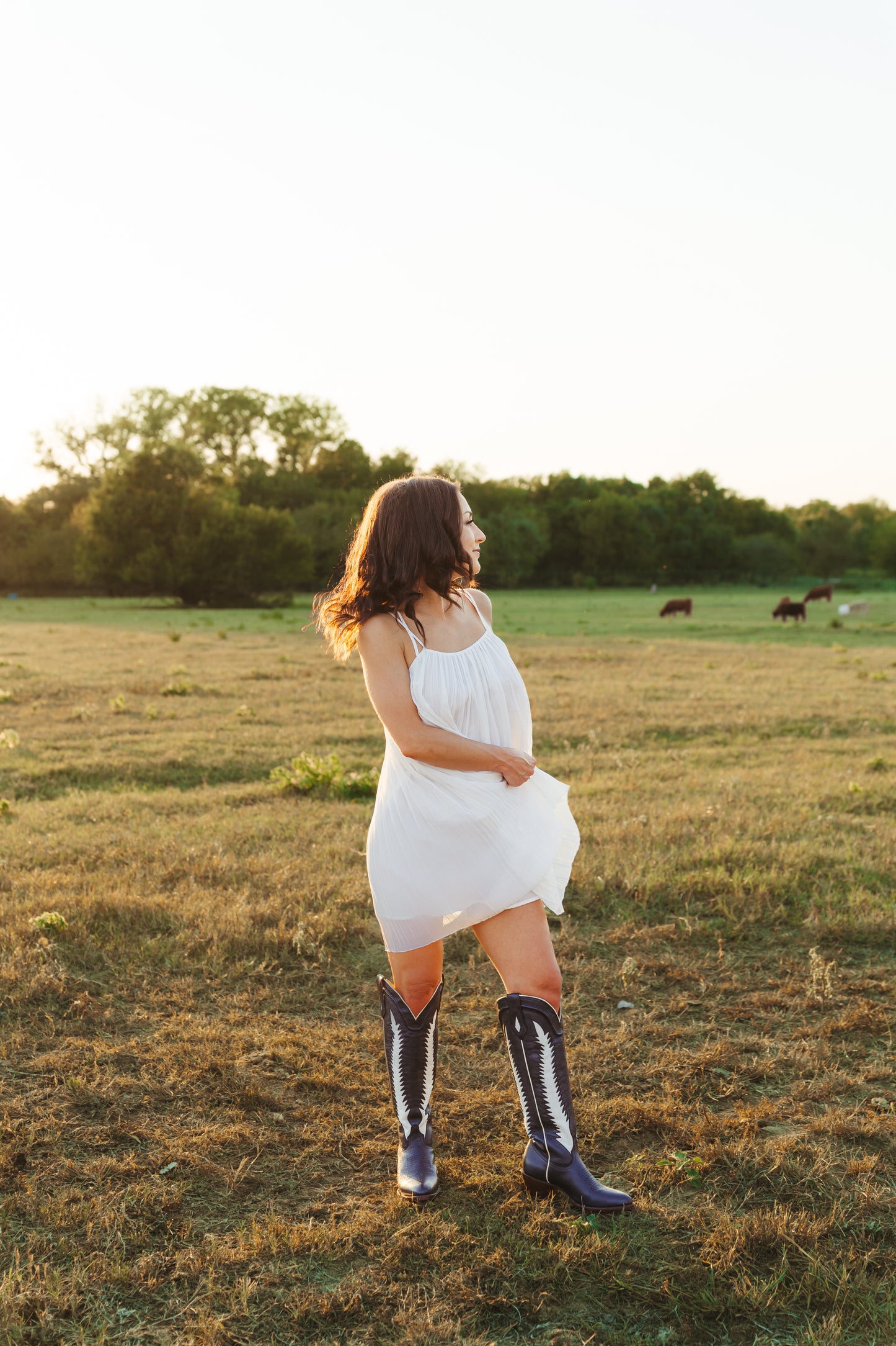 Limited edition western boot with star detail on back