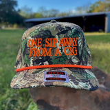 One Sip Away Camo Rope Hat | La Colectiva