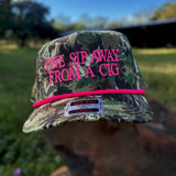 One Sip Away Camo Rope Hat | La Colectiva